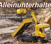 Alleinunterhalter – Scania R 500 4×4 mit Atlas-Ladekran 165.2